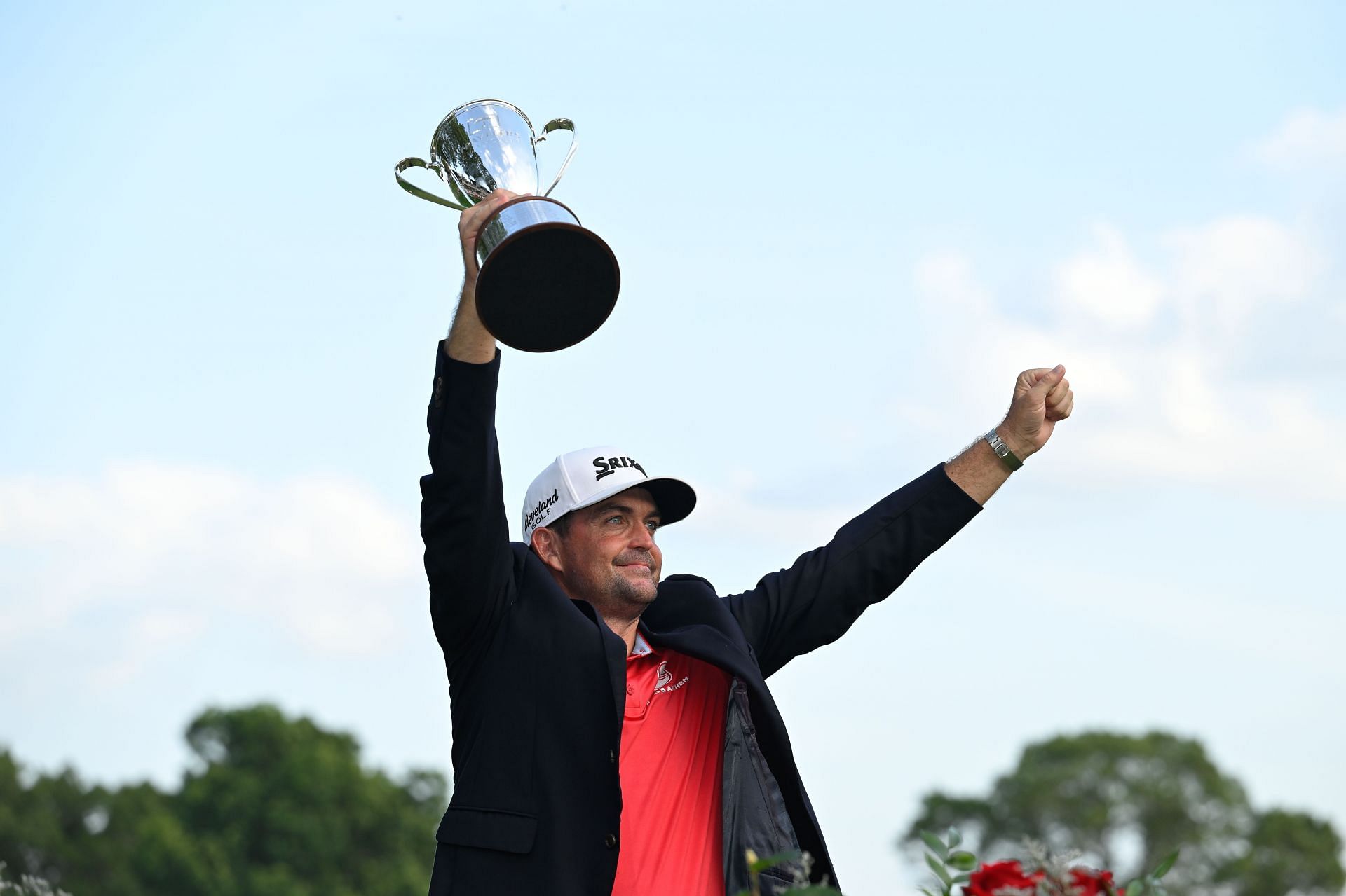Keegan Bradley after his win at the 2025 Travelers Championship - Source: Getty